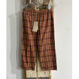 DOEN Cotton plaid breezy pant